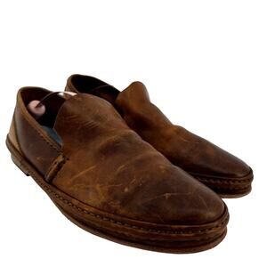 Oliver Sweeney Slip On Loafer Shoes Round Toe Classic Leather Career Brown 8